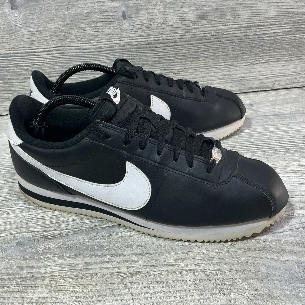 Nike Cortez '72 OG Black White Leather Shoes Sneakers 819719-012 Men's Size 10
